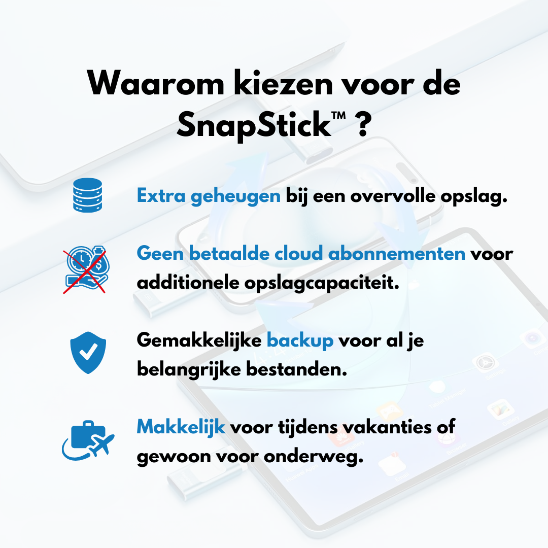 SnapStick™ Mobil Lagring