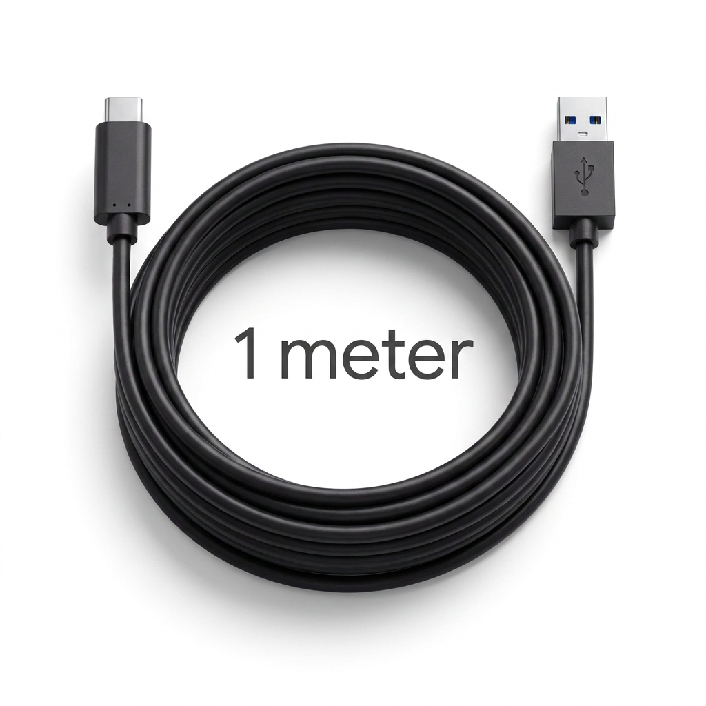 Extra lång USB-C-kabel — 1 m rörelsefrihet