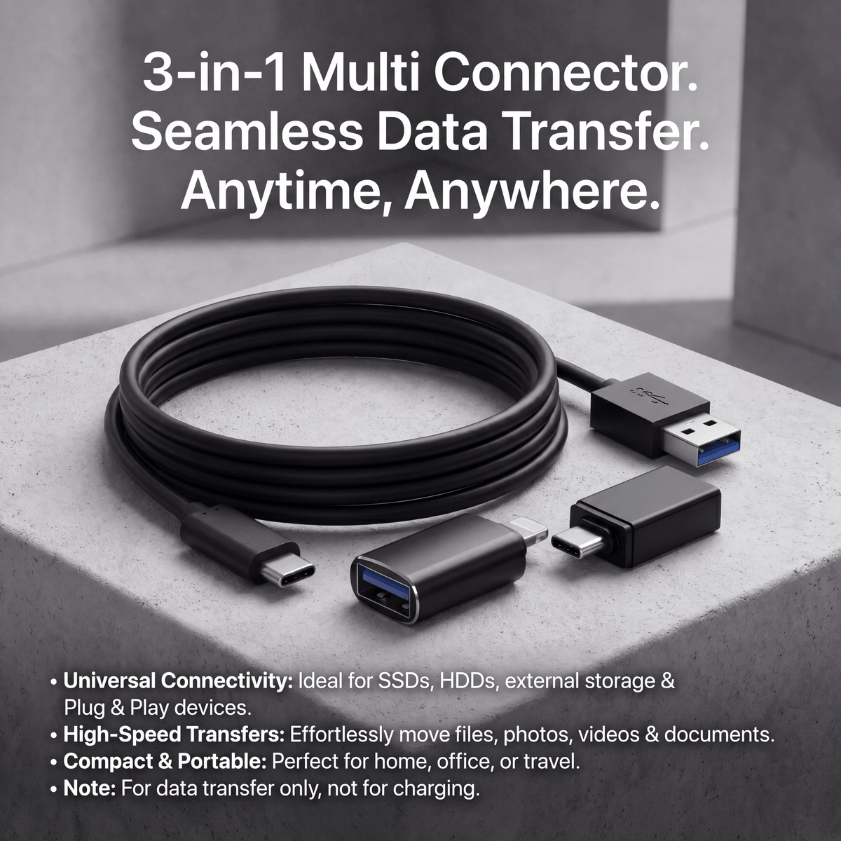 universellt 3-i-1-adapterset